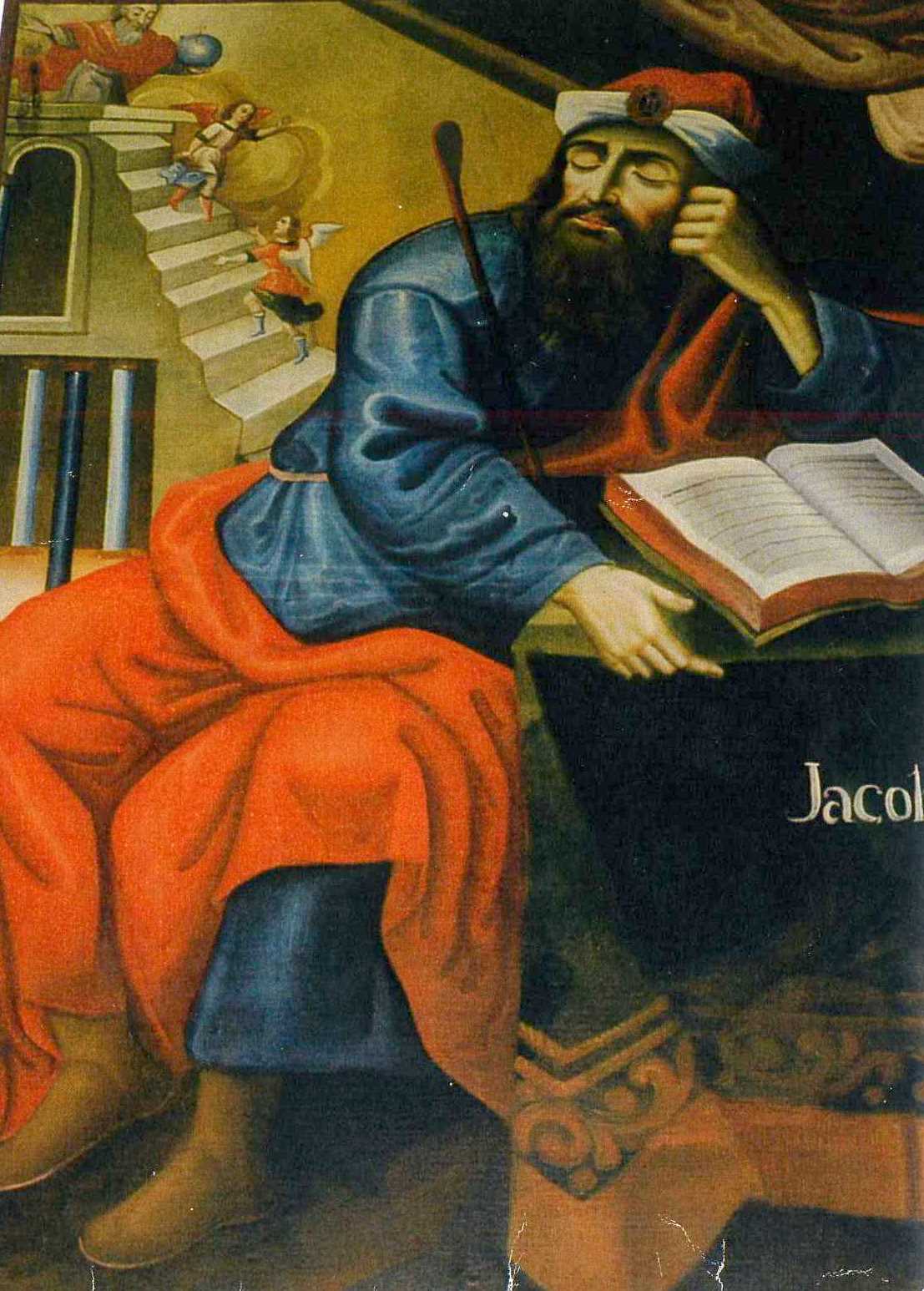 Jacob (in fauteuil met boek) uit Humahuaca